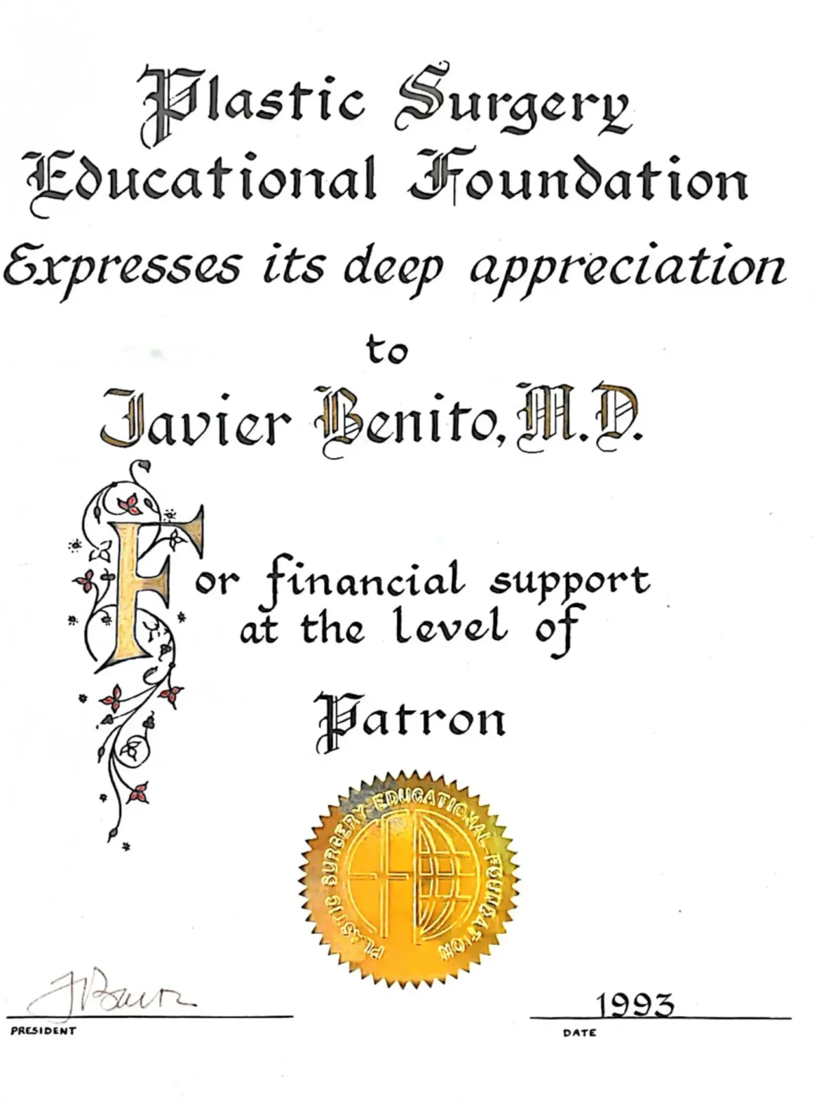 Diploma compromiso con la Investigación PSEF