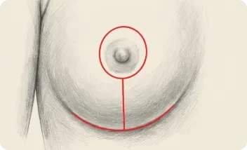 reducción pecho t invertida